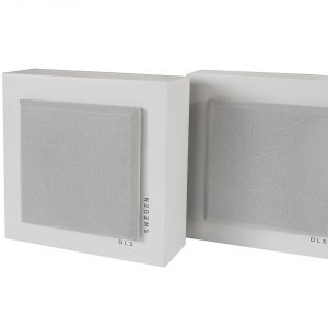 DLS SWEDEN Flatbox Slim Mini Coppia Diffusori Casse da parete 80W Bianco