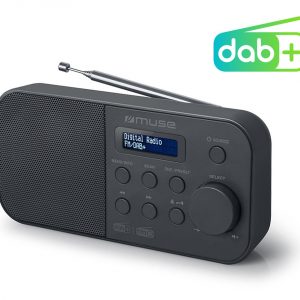 MUSE M-109DB Radio Digitale DAB+ FM RDS Portatile Sveglia Preset Pile/Corrente