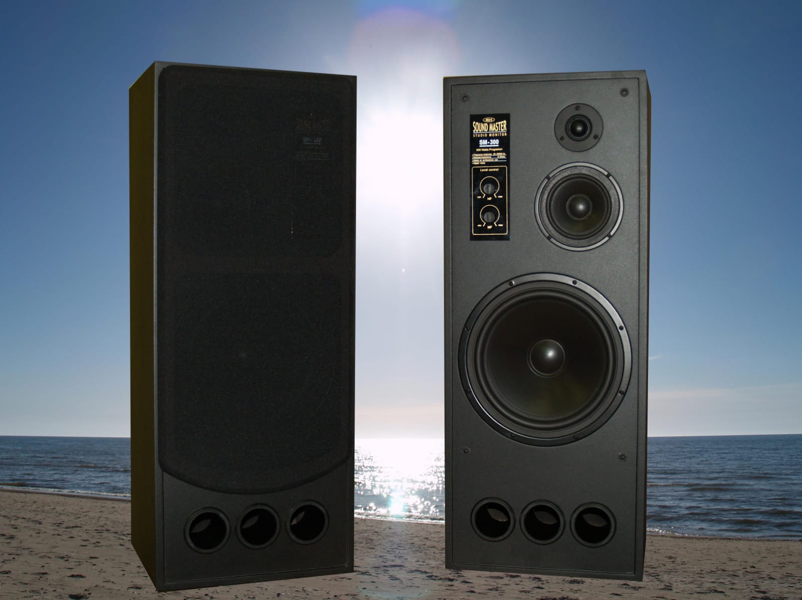 Originale VEF RADIOTEHNIKA RRR SM-300 Sound Master 300W Diffusori Casse Hi-Fi 3 vie Made in Latvia